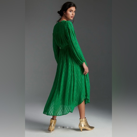 anthropologie allene shimmer maxi dress - Picture 4 of 10